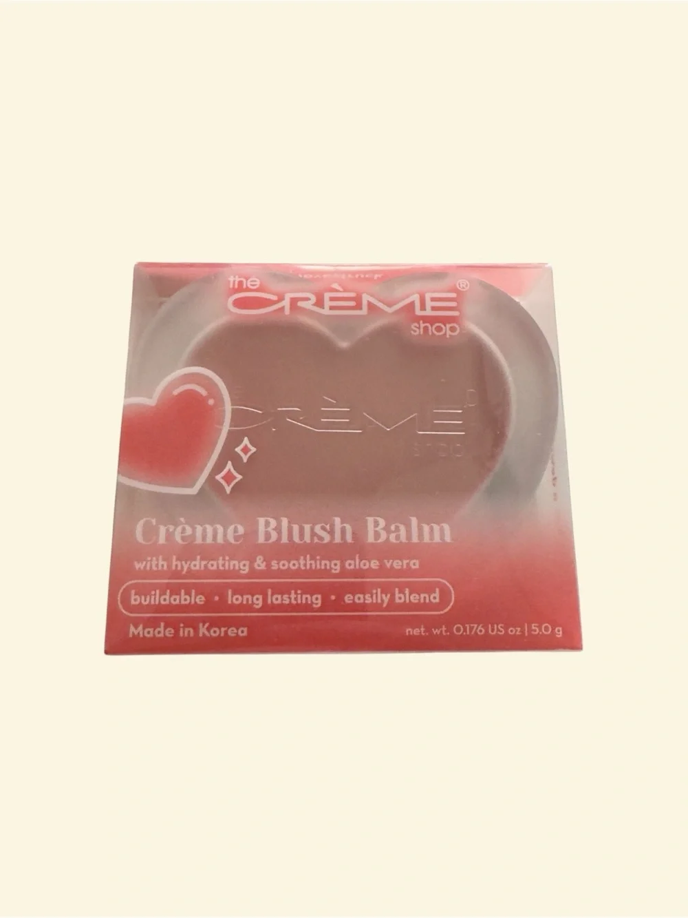 The Crème Shop Crème Blush Balm – Heart Compact